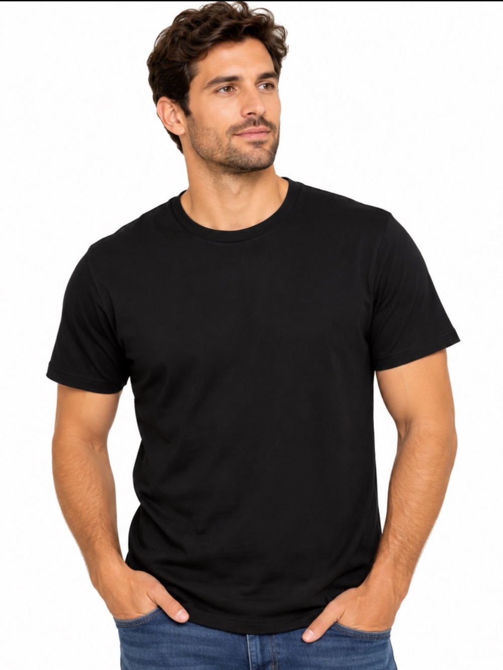 Lacoste Men’s XXL Black Crew Neck T-Shirt 100% Cotton Short Sleeve Logo Tee